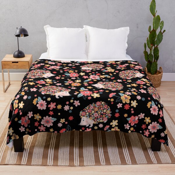 Item preview, colorful flower pattern hedgehog designed and sold by lauricecmd.