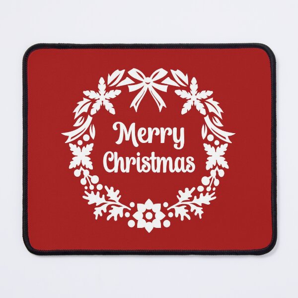 Item preview, Merry Christmas Wreath Holiday Season Quote designed and sold by Bad Kitty Designz.
