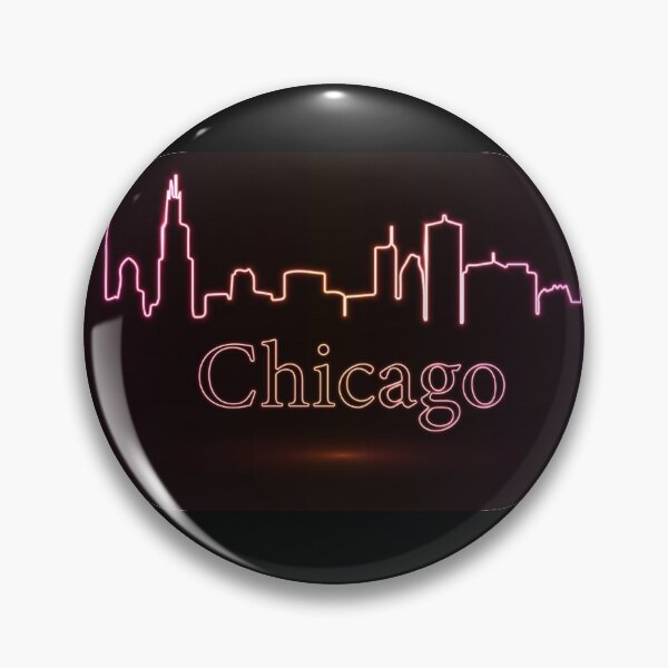 Item preview, Chicago Skyline in Neon designed and sold by StuffnSuch.