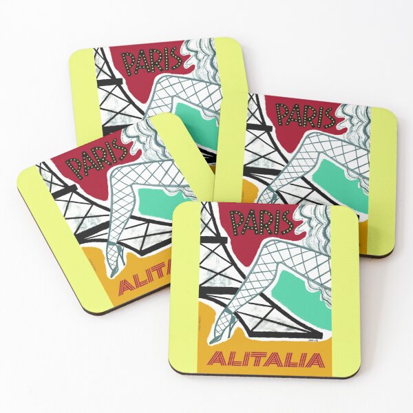 Item preview, 1956 Alitalia Paris Travel    designed and sold by WatersLenora.