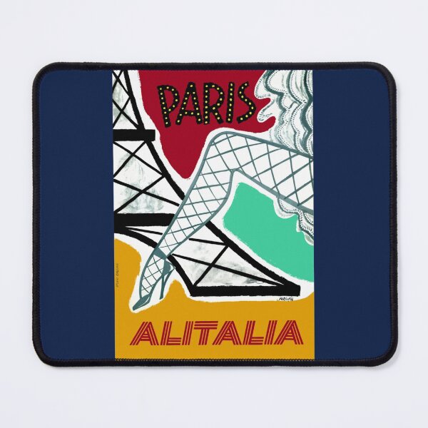 Item preview, 1956 Alitalia Paris Travel designed and sold by WatersLenora.