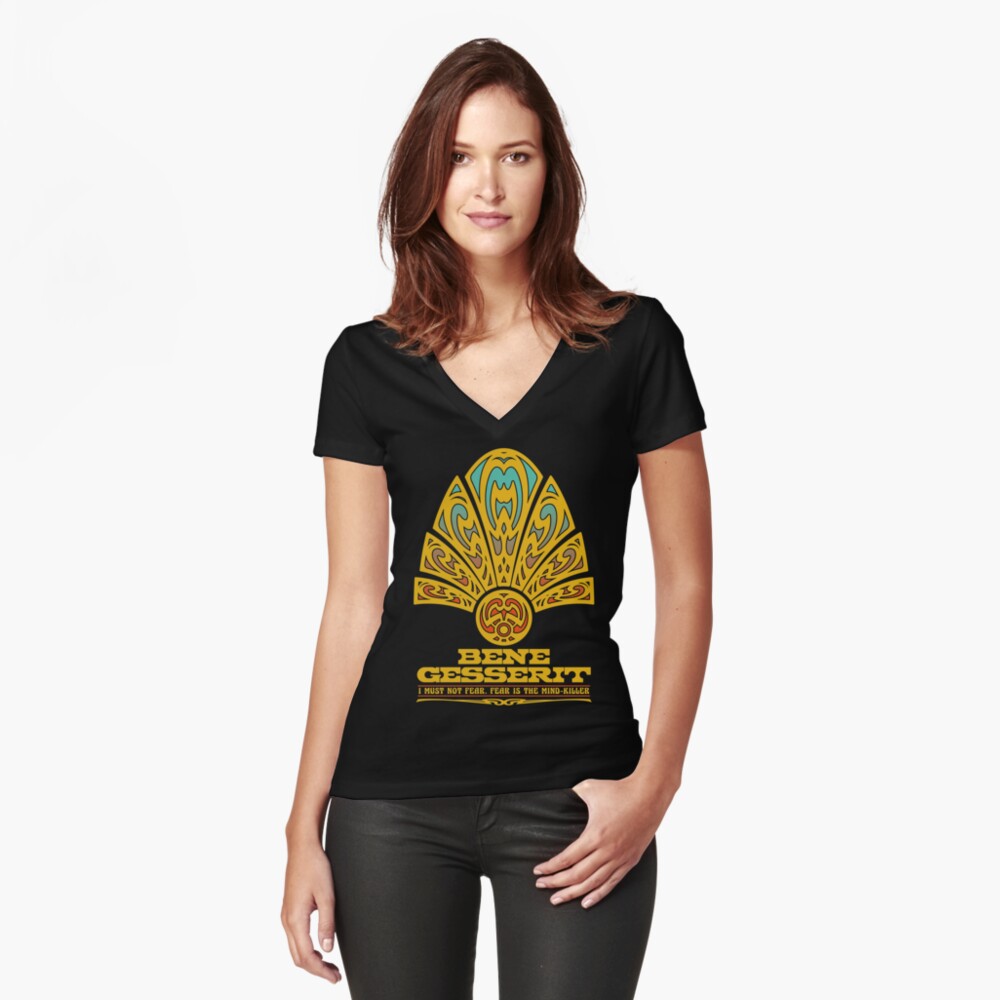 Item preview, Fitted V-Neck T-Shirt designed and sold by Red-Ape.