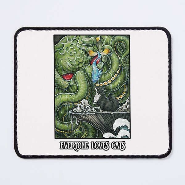 Item preview, Cthulhu Feeding Cat - Cat Quote  designed and sold by JACKSONWEI02.