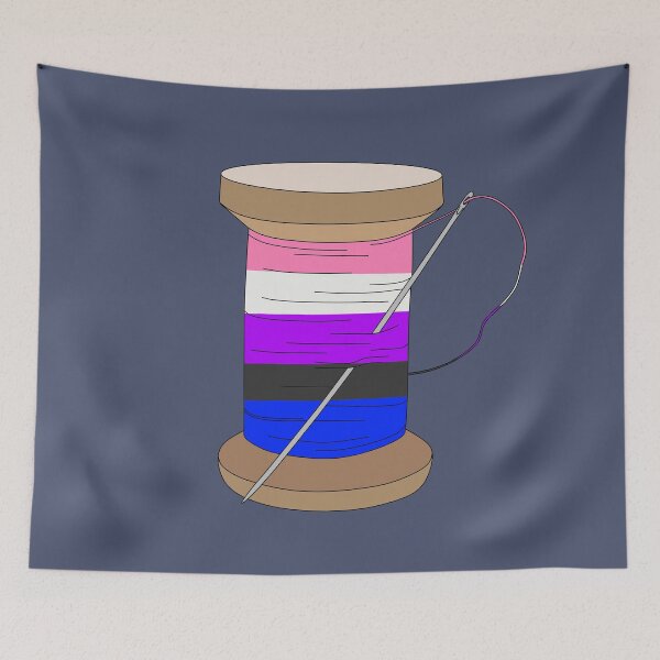 Item preview, Thread Spool (Genderfluid) designed and sold by nklange240.