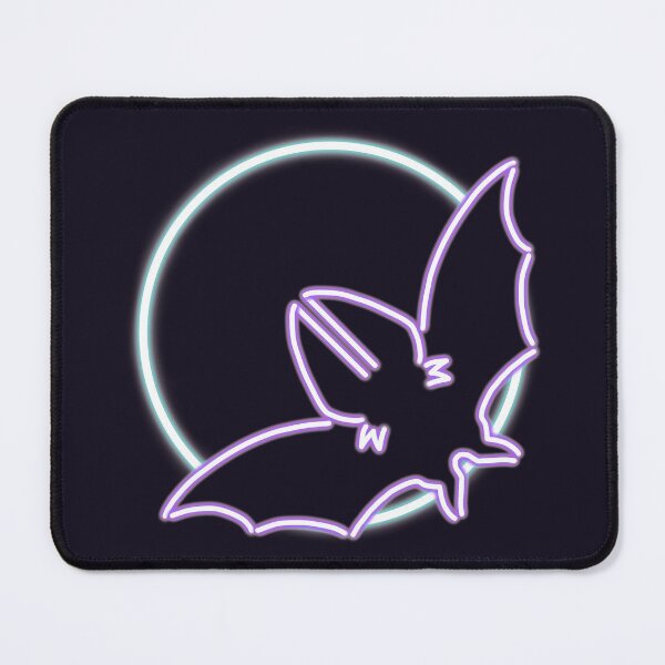 Neon Bat Mouse Pad