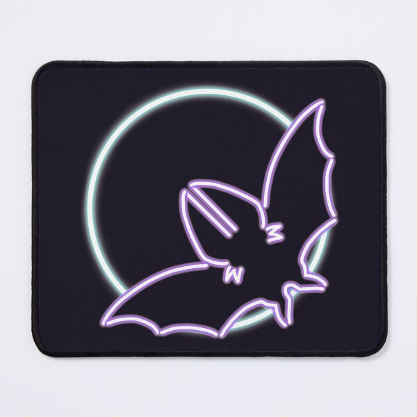 Neon Bat Mouse Pad