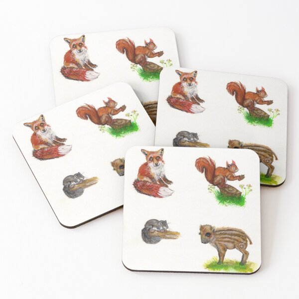 Item preview, Fox and other forest dwellers designed and sold by ansho.