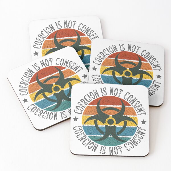 Item preview, Coercion is not consent retro sunset print designed and sold by Auntieck.