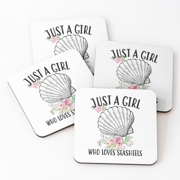 Item preview, Just a girl who loves seashells floral designed and sold by LarinaBeauty.
