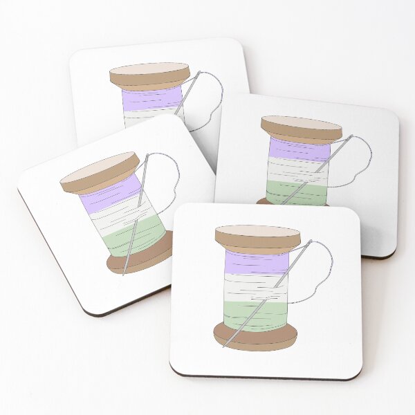 Item preview, Thread Spool (Pastel Genderqueer) designed and sold by nklange240.