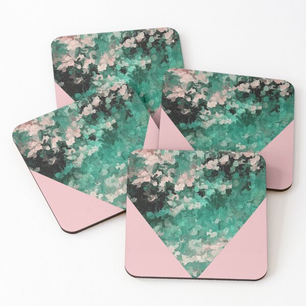 Item preview, Rose Pink and Green Envelope Flower Design Abstract designed and sold by JariHawk.