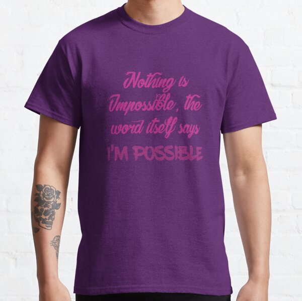 Fancy ''nothing Is Impossible'' Slogan Print Boys Casual - Temu