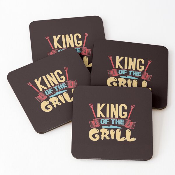 Item preview, King Of the Grill - Funny BBQ Shirt designed and sold by StreetShirts1.
