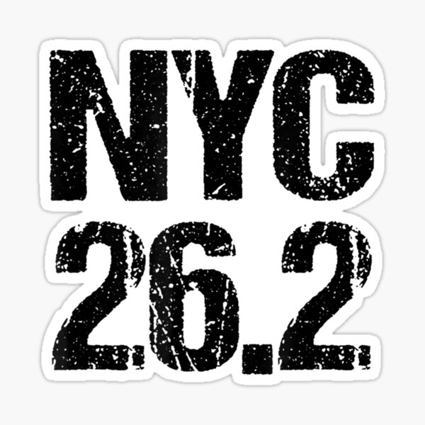 New York City  NYC 13.1 HALF Marathon SKYLINE Decal iPad,Luggage,Car Window 