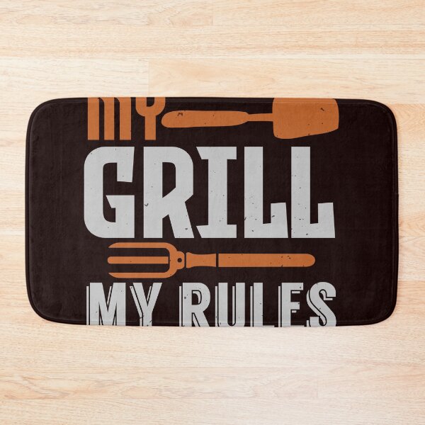 Item preview, My grill, My Rules - Funny BBQ Shirt designed and sold by StreetShirts1.