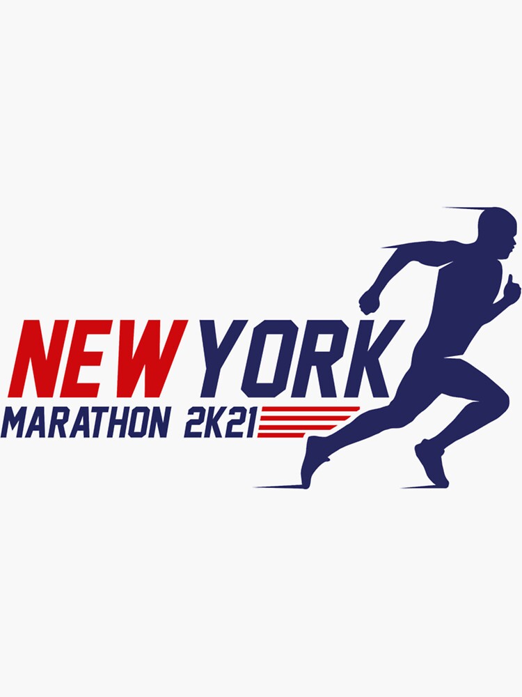 "NYC Marathon Run 2021 Marathon Runner " Sticker for Sale by