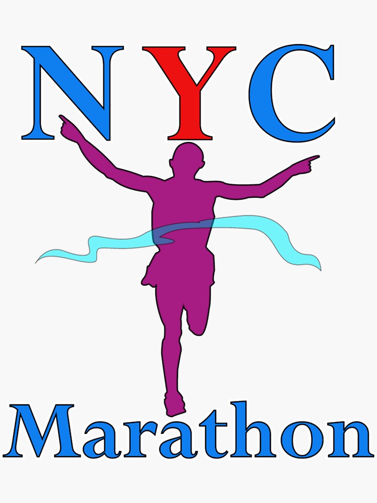 "NYC marathon,November racing " Sticker for Sale by Themarathon Redbubble