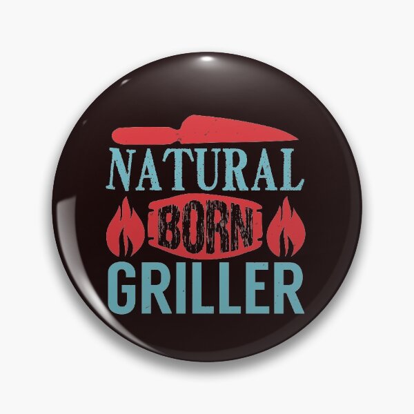 Item preview, Natural Born Griller - Funny BBQ Shirt designed and sold by StreetShirts1.