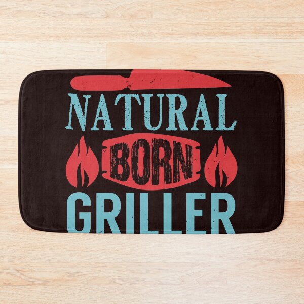 Item preview, Natural Born Griller - Funny BBQ Shirt designed and sold by StreetShirts1.