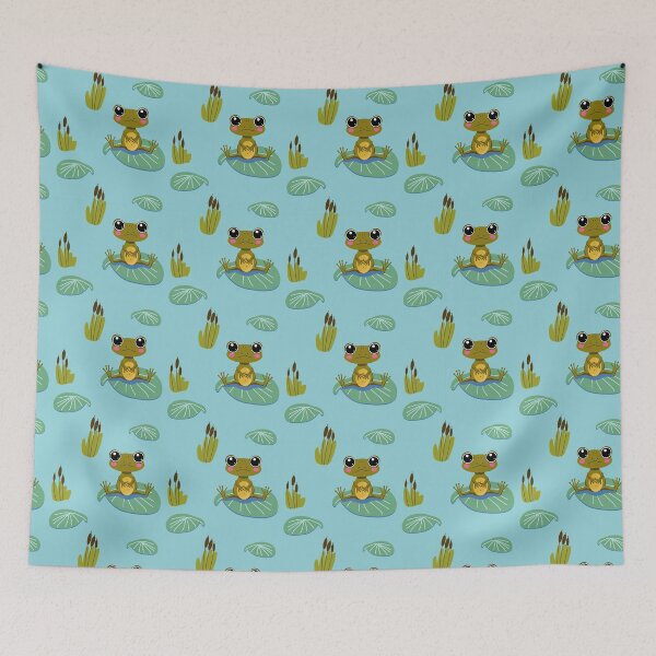 Item preview, Cute Frog Sitting On Lake  designed and sold by LarinaBeauty.