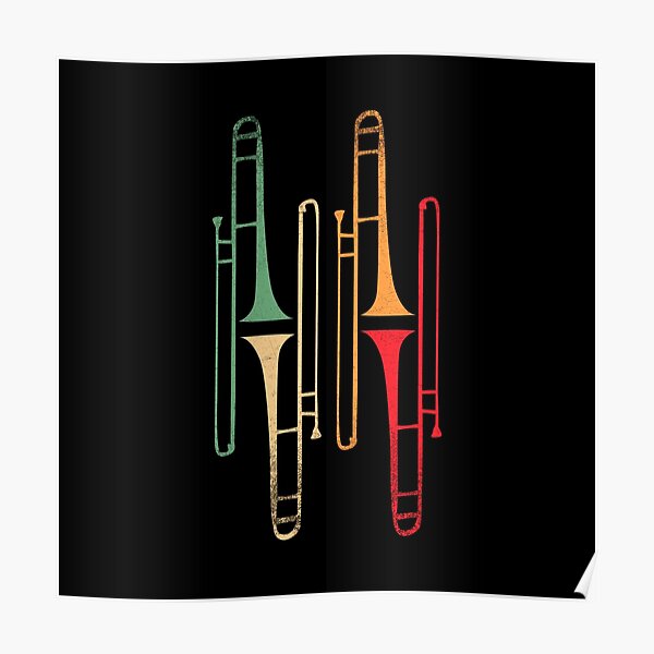 "funny trombone quotes trombone retro" Poster for Sale by EfendiTee
