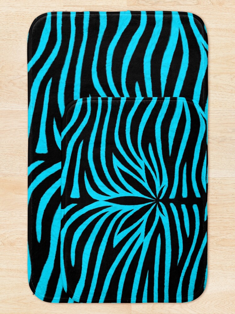 Thumbnail 5 of 6, Bath Mat, Blue Tiger designed and sold by Skyvora.
