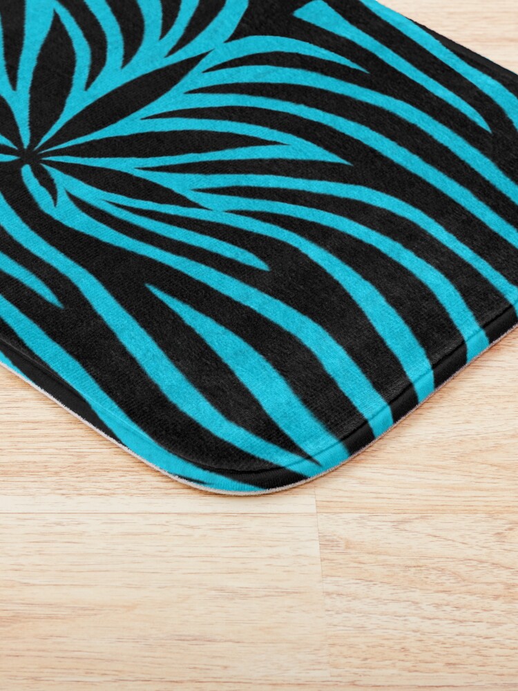 Thumbnail 3 of 6, Bath Mat, Blue Tiger designed and sold by Skyvora.