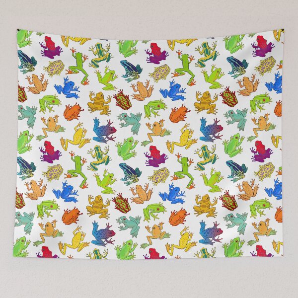 Item preview, Colorful Frogs designed and sold by LarinaBeauty.