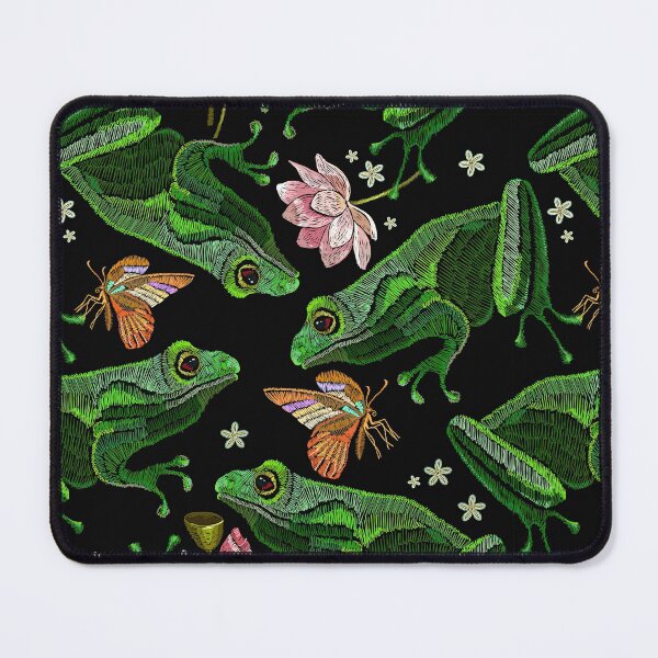 Item preview, Embroidery Frog Butterfly  designed and sold by LarinaBeauty.