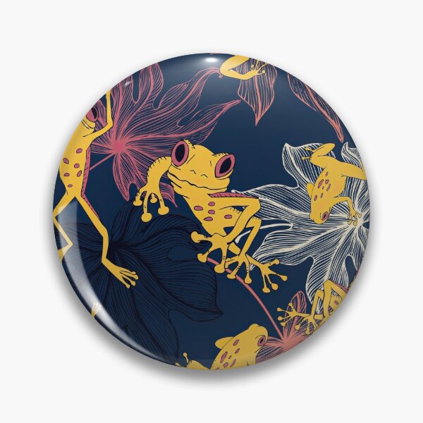 Item preview, Yellow Frog On Leaves  designed and sold by LarinaBeauty.