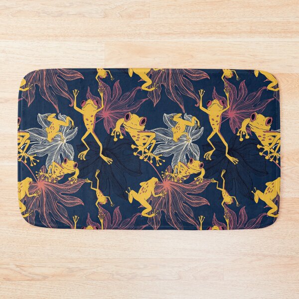 Item preview, Yellow Frog On Leaves  designed and sold by LarinaBeauty.