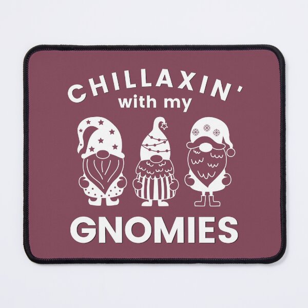 Item preview, Chillaxin With My Gnomies Text Typography with 3 Cute Gnomies designed and sold by RKMR.