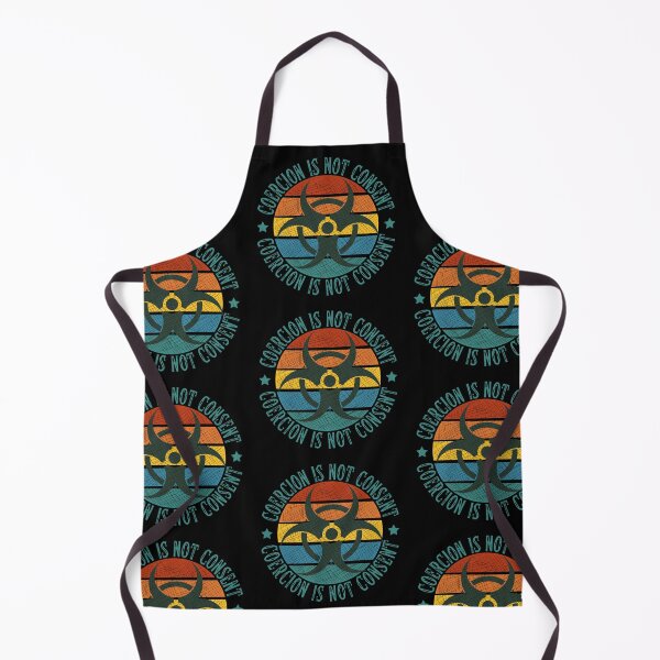 Item preview, Coercion is not consent,  retro sunset distressed hazard print designed and sold by Auntieck.