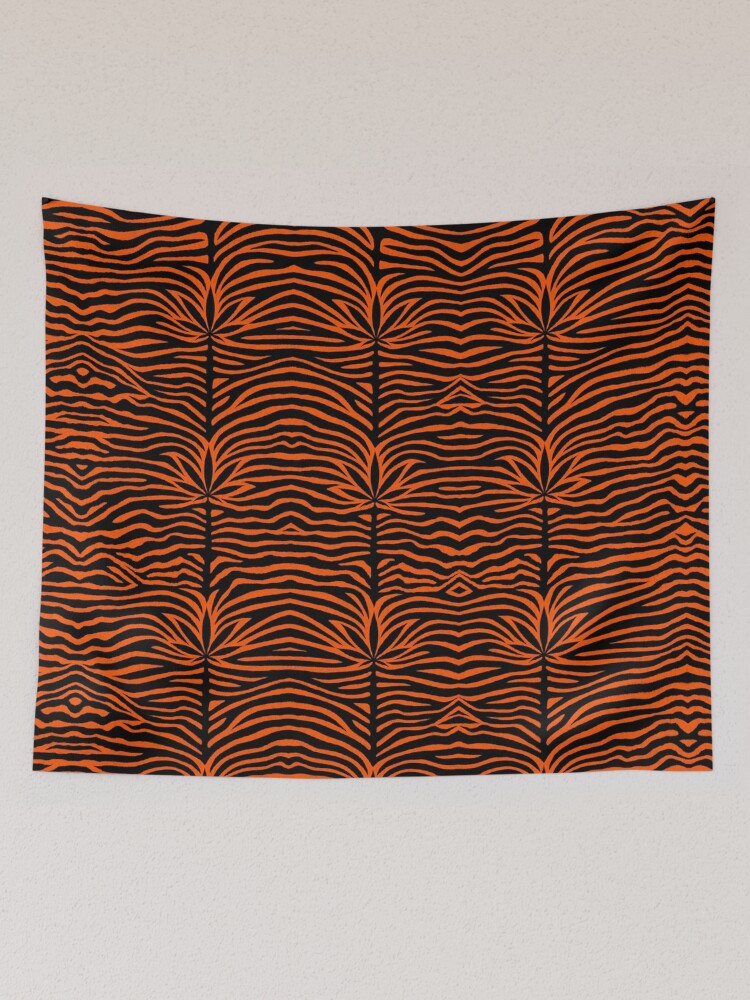Thumbnail 2 of 3, Tapestry, Orange Tiger designed and sold by Skyvora.