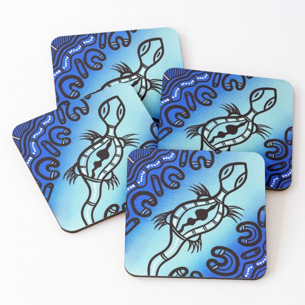 Item preview, Authentic Aboriginal Art - Goanna designed and sold by HogarthArts.