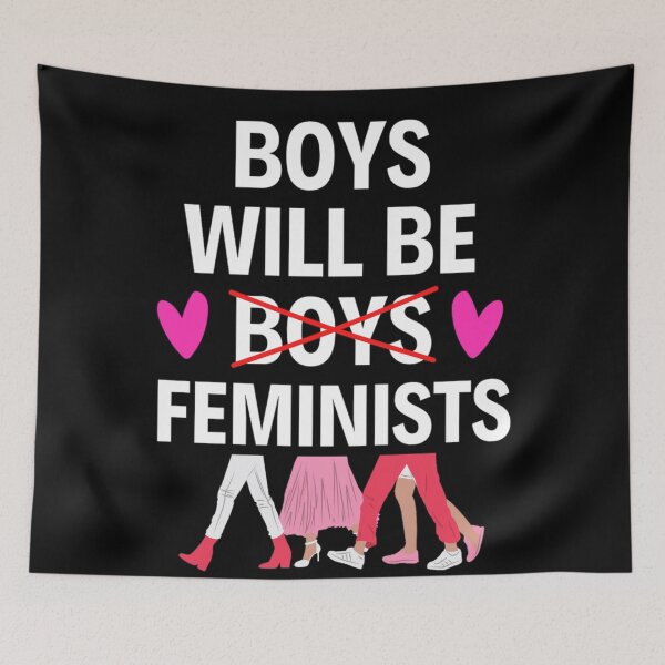 Item preview,  Boys Will Be Boys Memes Funny Feminism Sayings Lovers designed and sold by chetan786.