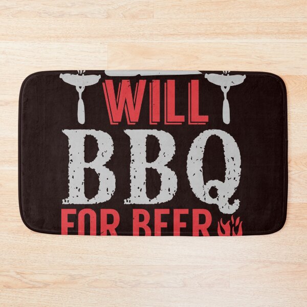 Item preview, Will BBQ For Beer - Funny BBQ Shirt designed and sold by StreetShirts1.