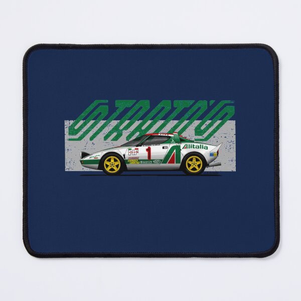 Item preview, My drawing of the Stratos rally with green and gray background designed and sold by WatersLenora.