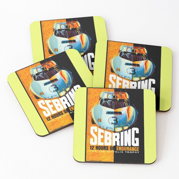 Item preview, SEBRING GRAND PRIX_ Vintage 1966 Auto Racing Print   designed and sold by WatersLenora.