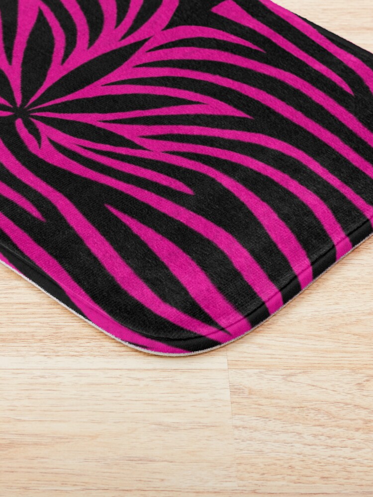 Thumbnail 3 of 6, Bath Mat, Pink Tiger designed and sold by Skyvora.
