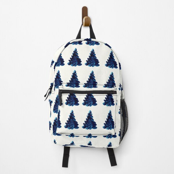 Item preview, Sapphire Blue Watercolor Evergreen Trees designed and sold by JariHawk.
