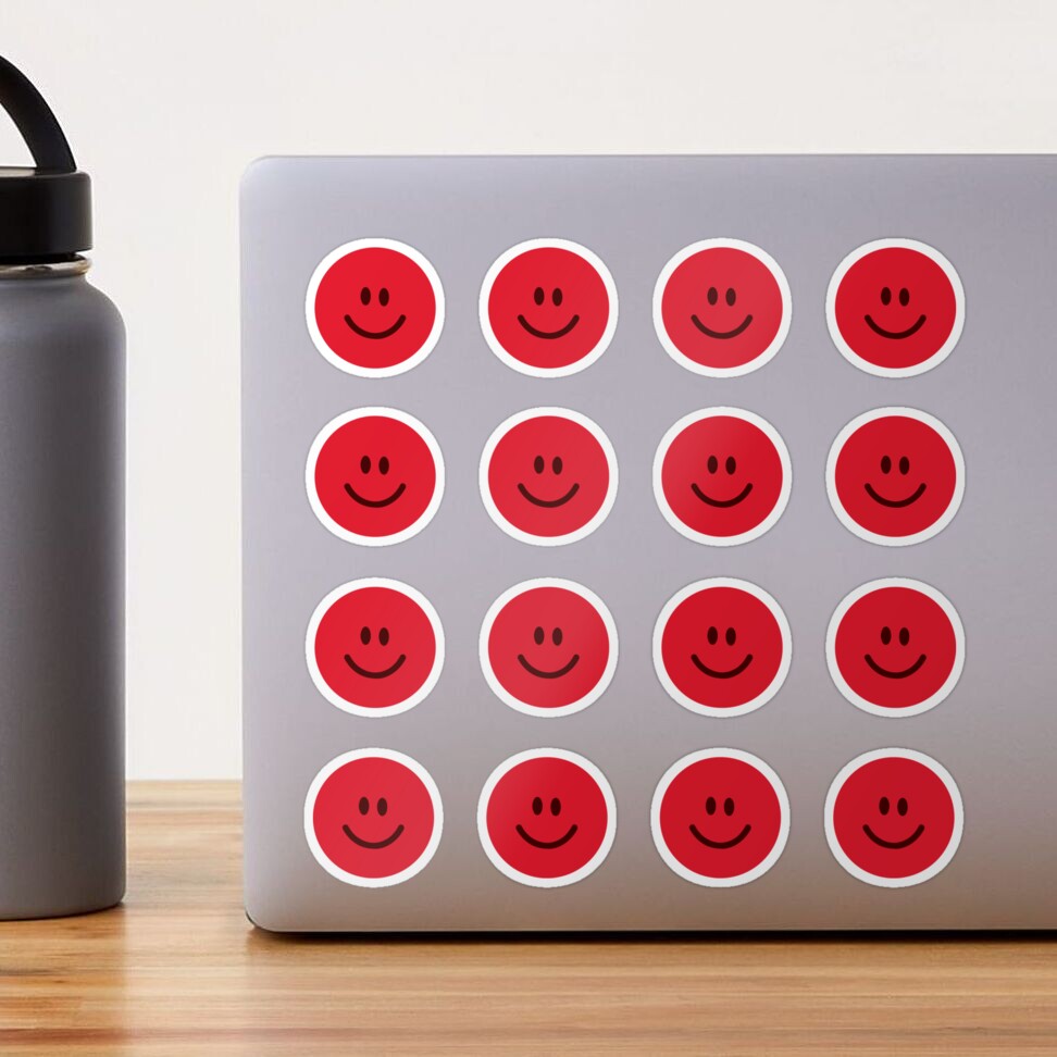 Smiley Face Water Bottle Labels