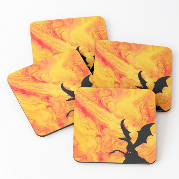 Artikelvorschau, Sunburst Drache - Acrylic Pour entworfen und verkauft von HandmadeHill.