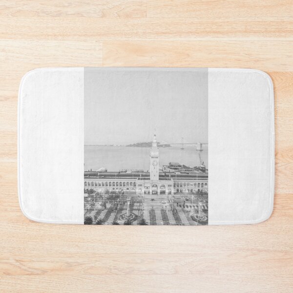 Item preview, Dusk at the Ferry Building, San Francisco - Black & White #2 designed and sold by ywphotos.