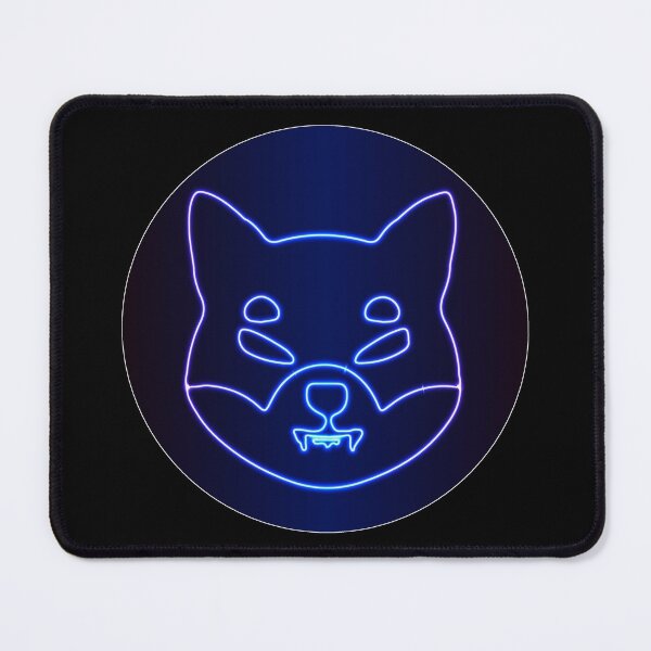 Item preview, Blue Neon Shiba Inu Coin designed and sold by StuffnSuch.
