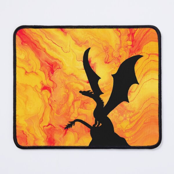 Item preview, Sunburst Dragon - Acrylic Pour designed and sold by HandmadeHill.