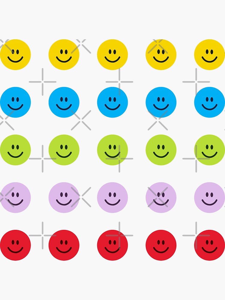 Colorful Smiley Face Stickers, Stickers for Kids