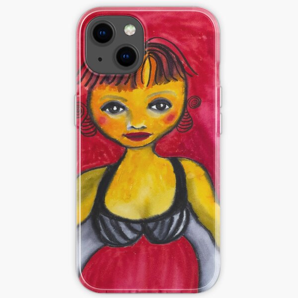 Crimson Lady iPhone Soft Case