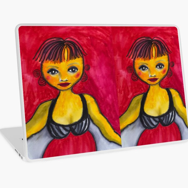 Crimson Lady Laptop Skin