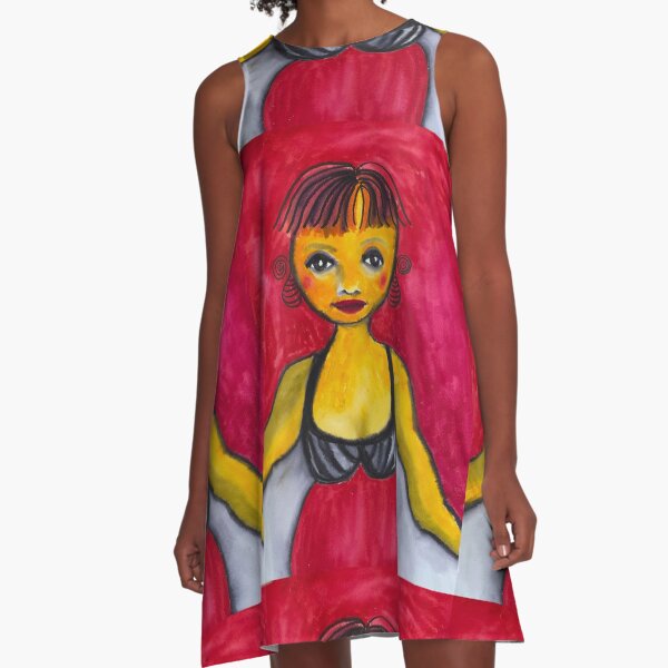 Crimson Lady A-Line Dress